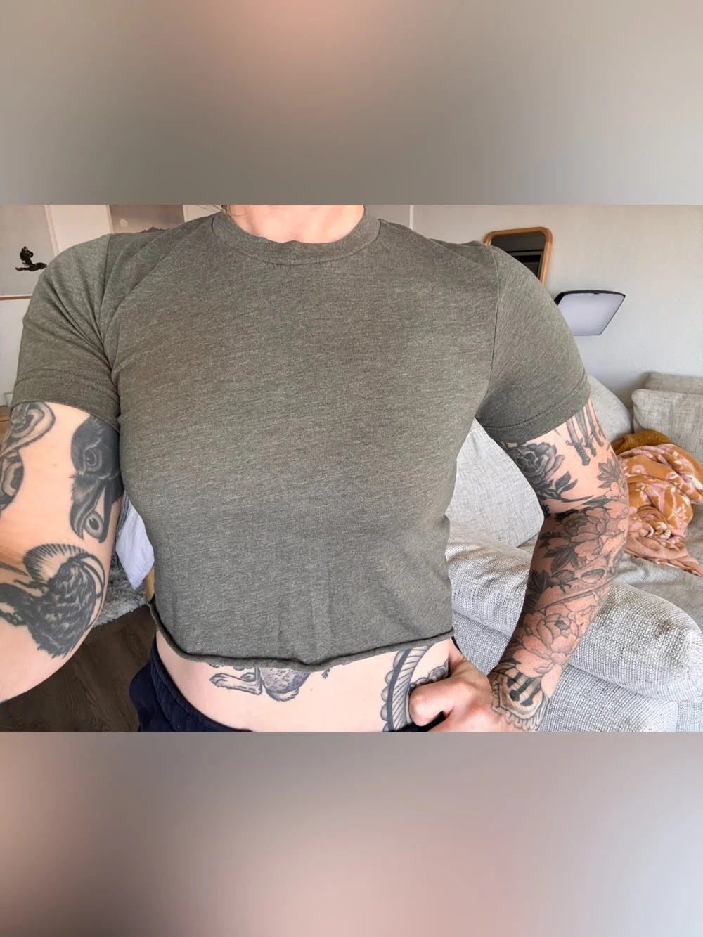 Basic Crop Tee - Picture 2 of 2